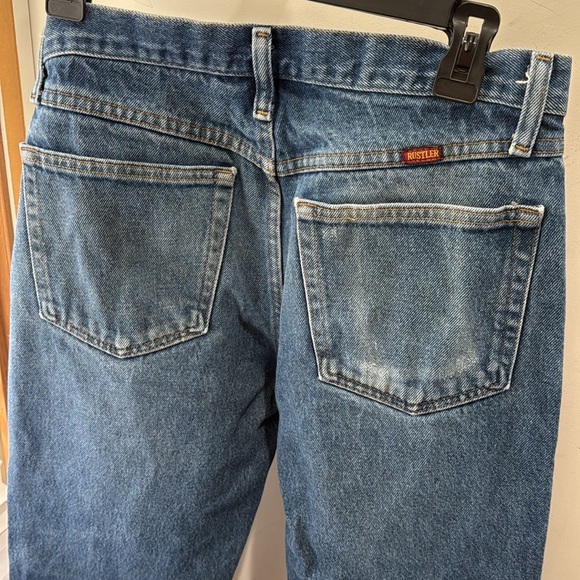 Classic Rustler vintage rockabilly denim jeans 32x30 broken in - Picture 5 of 7